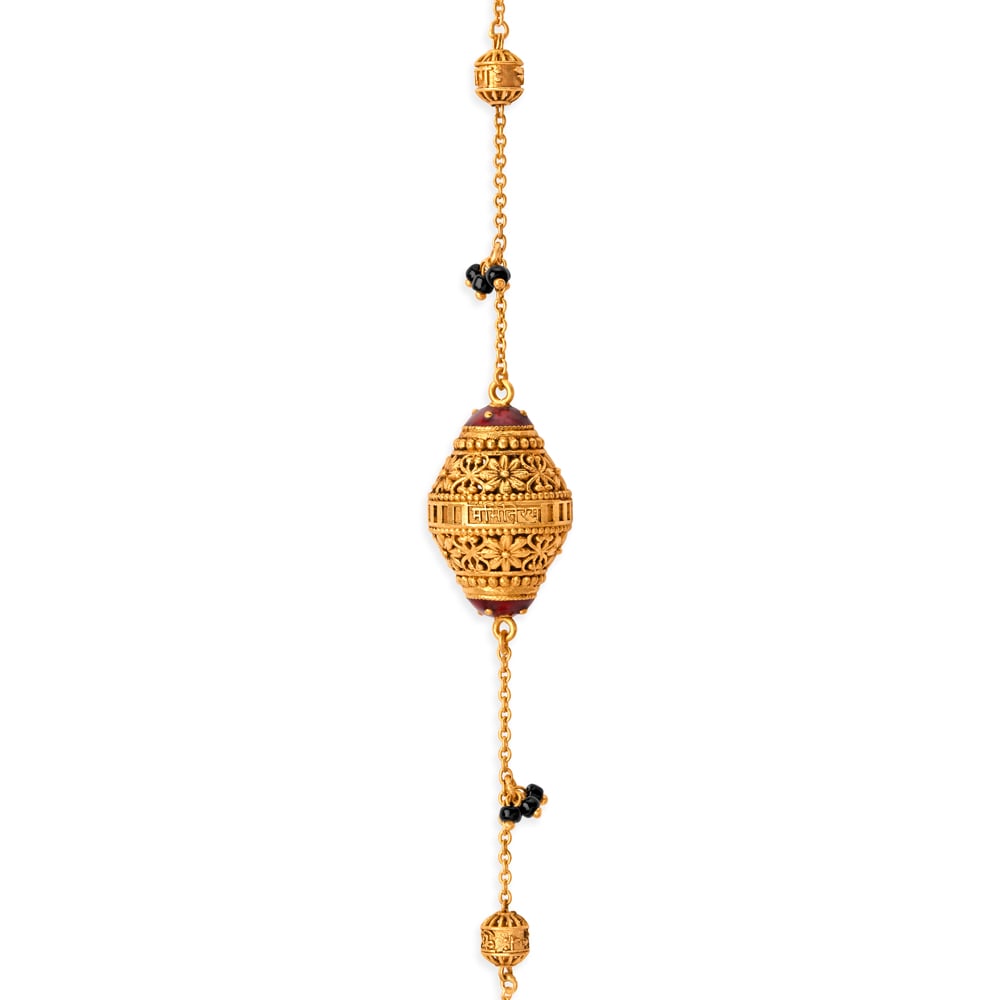 Elliptical Intricate Mangalsutra,,hi-res image number null