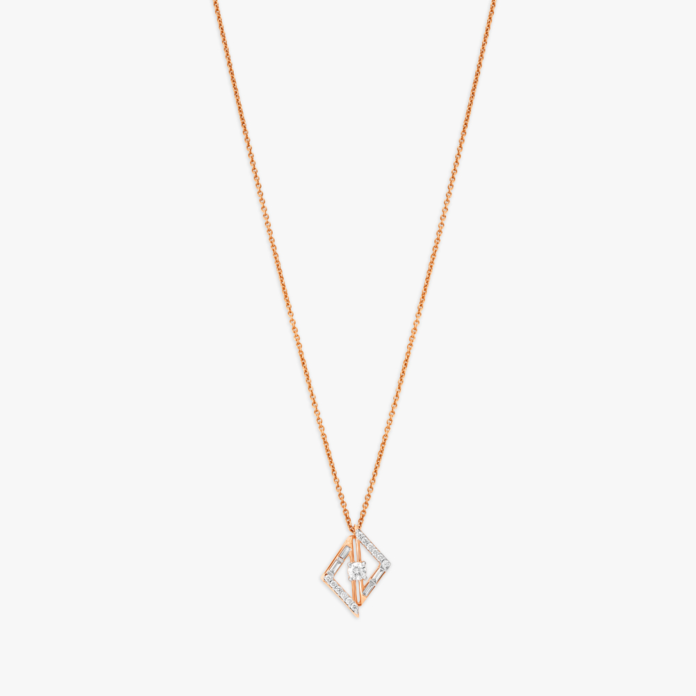 Asymmetric Elegance Diamond Necklace,,hi-res image number null