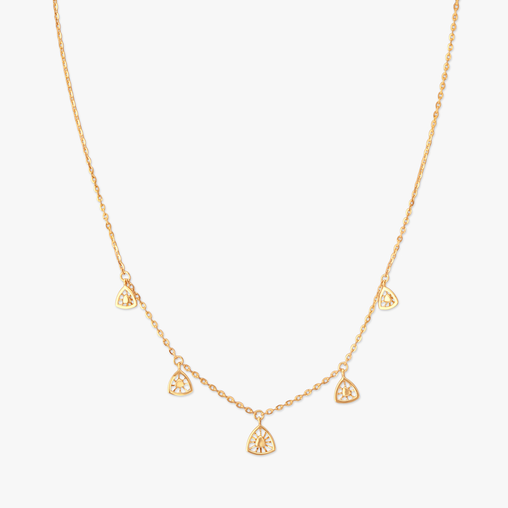 Sunray Charm Gold Necklace,,hi-res image number null