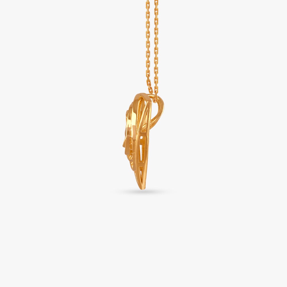 Orbit Grace Gold Pendant and Earrings Set,,hi-res image number null