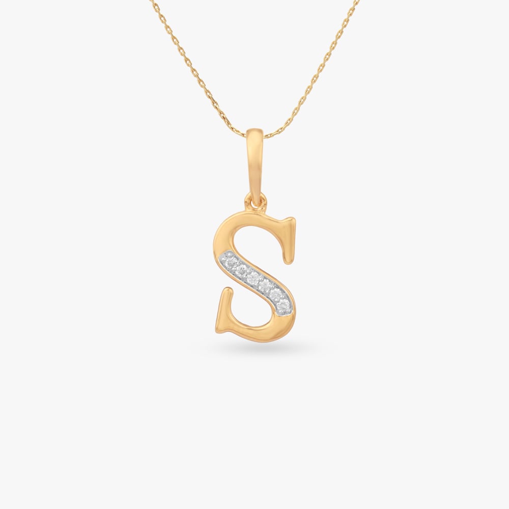 Signature S Diamond Pendant,,hi-res image number null