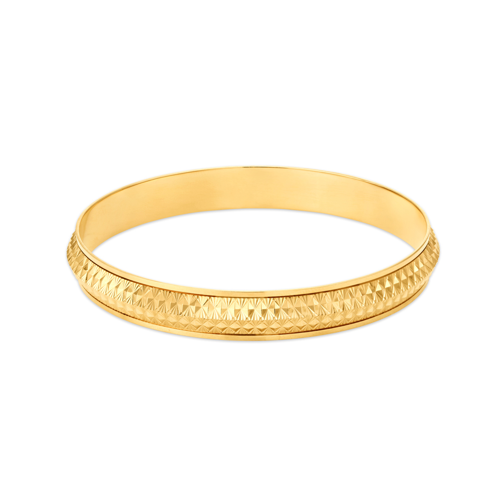 Contemporary Chic Gold Bangle