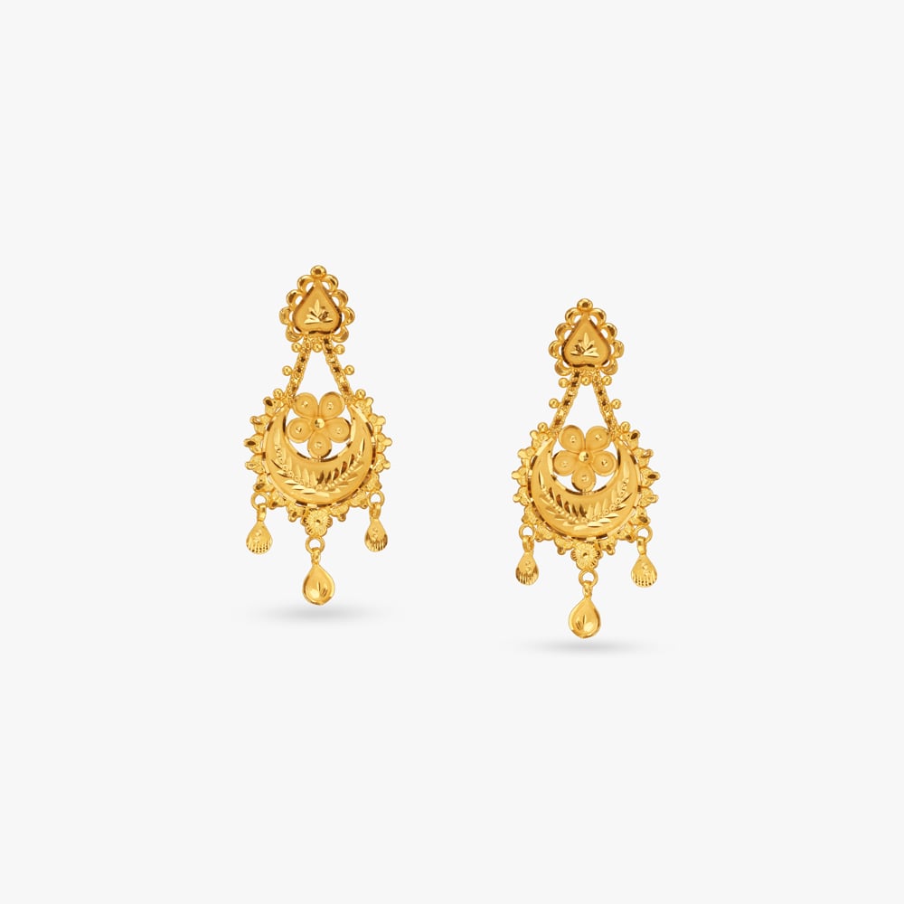 

Ornate Swing Gold Drop Earrings