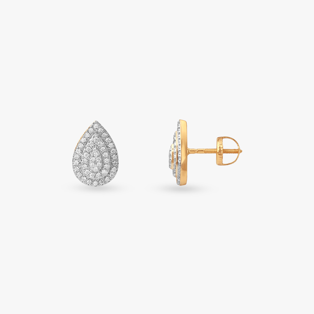 Celestial Dewdrop Diamond Stud Earrings,,hi-res image number null