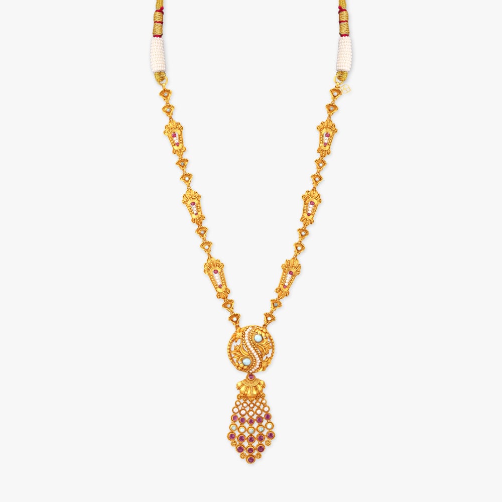 Moon Embrace Gold Necklace Set,,hi-res image number null