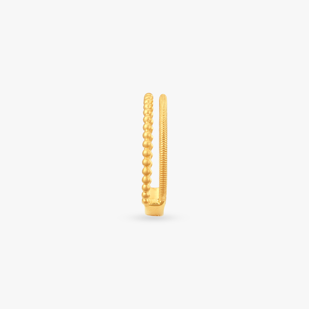 Beaded Edge Gold Ring,,hi-res image number null