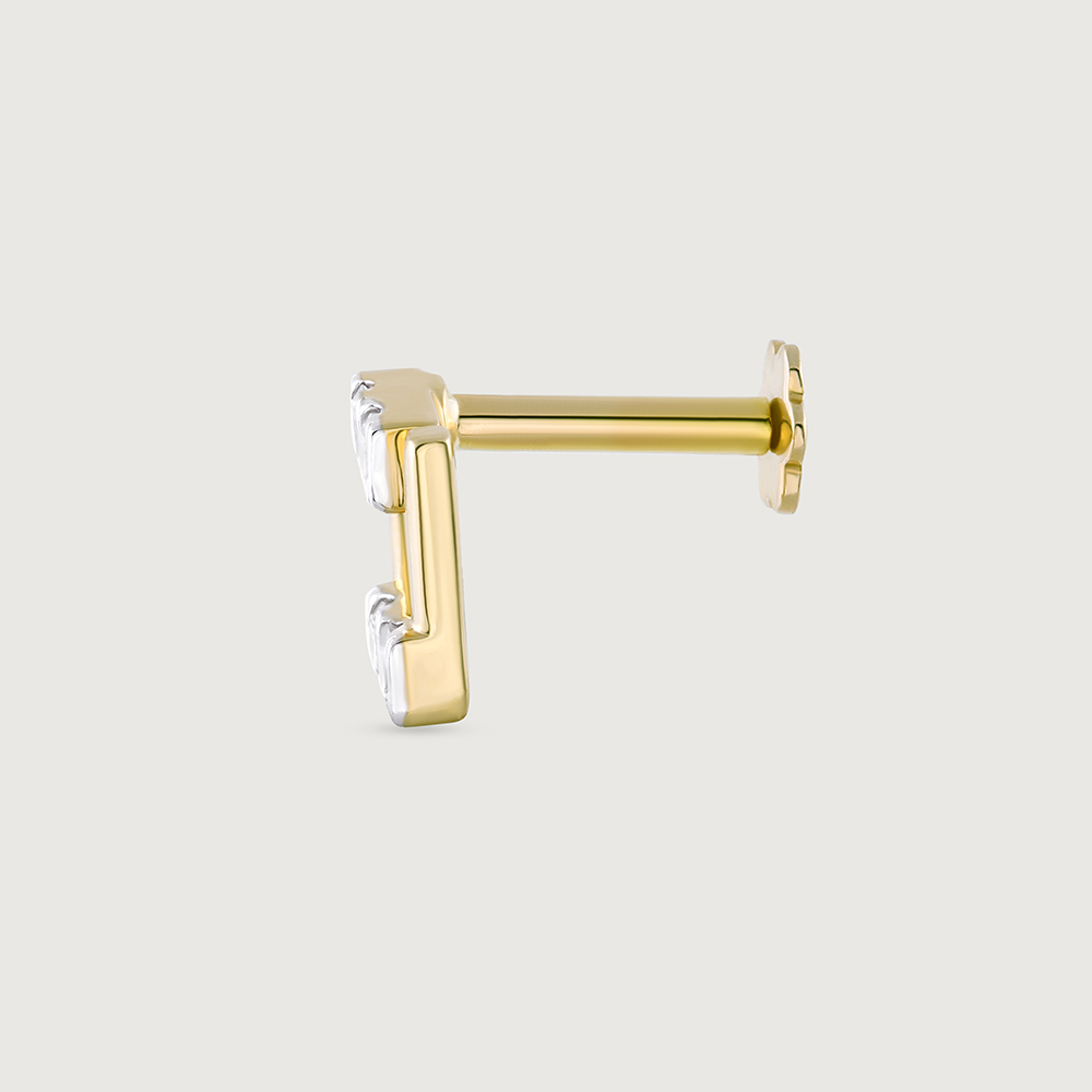 Togetherness Spark Gold & Diamond Nose Pin,,hi-res image number null