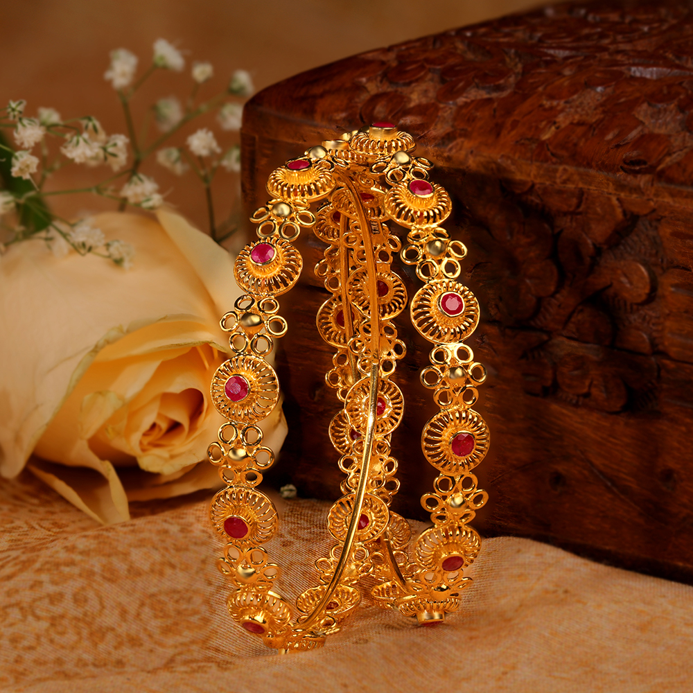Timeless Floral Bangles,,hi-res image number null