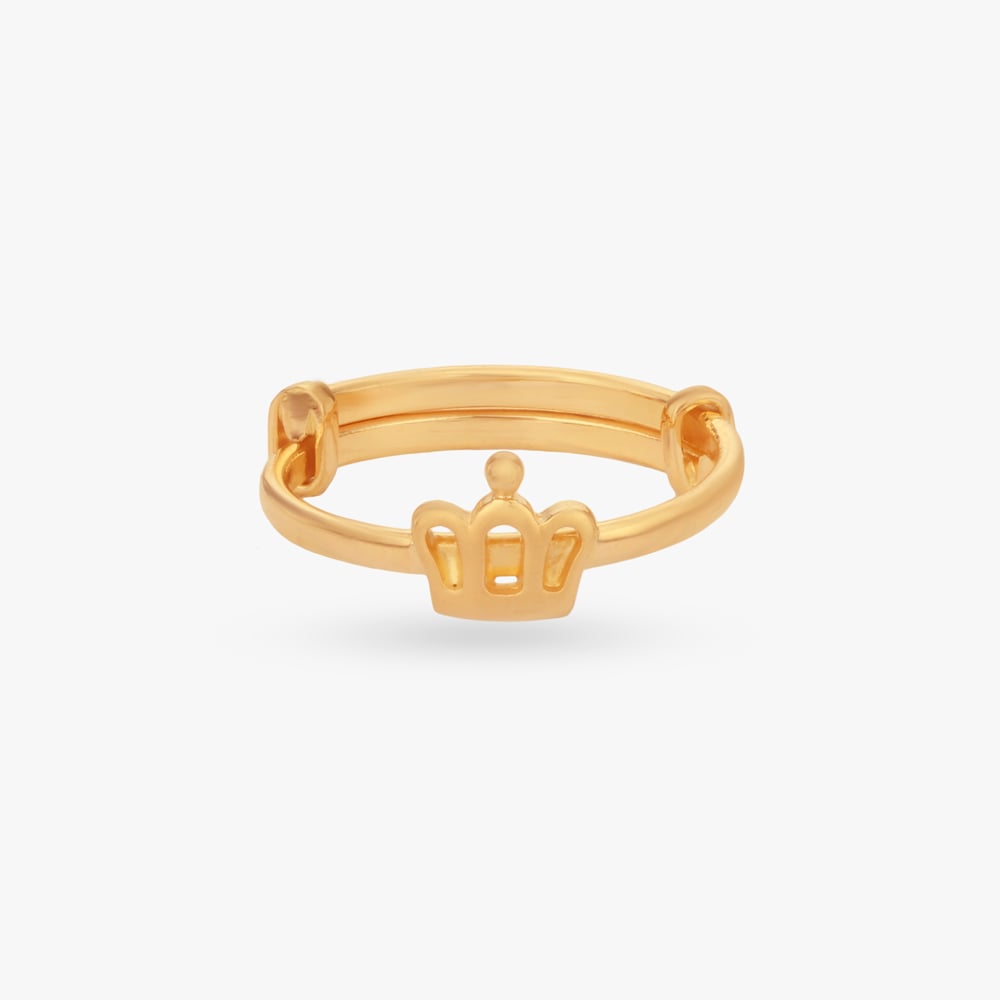 

Tiny Crown Gold Ring for Kids