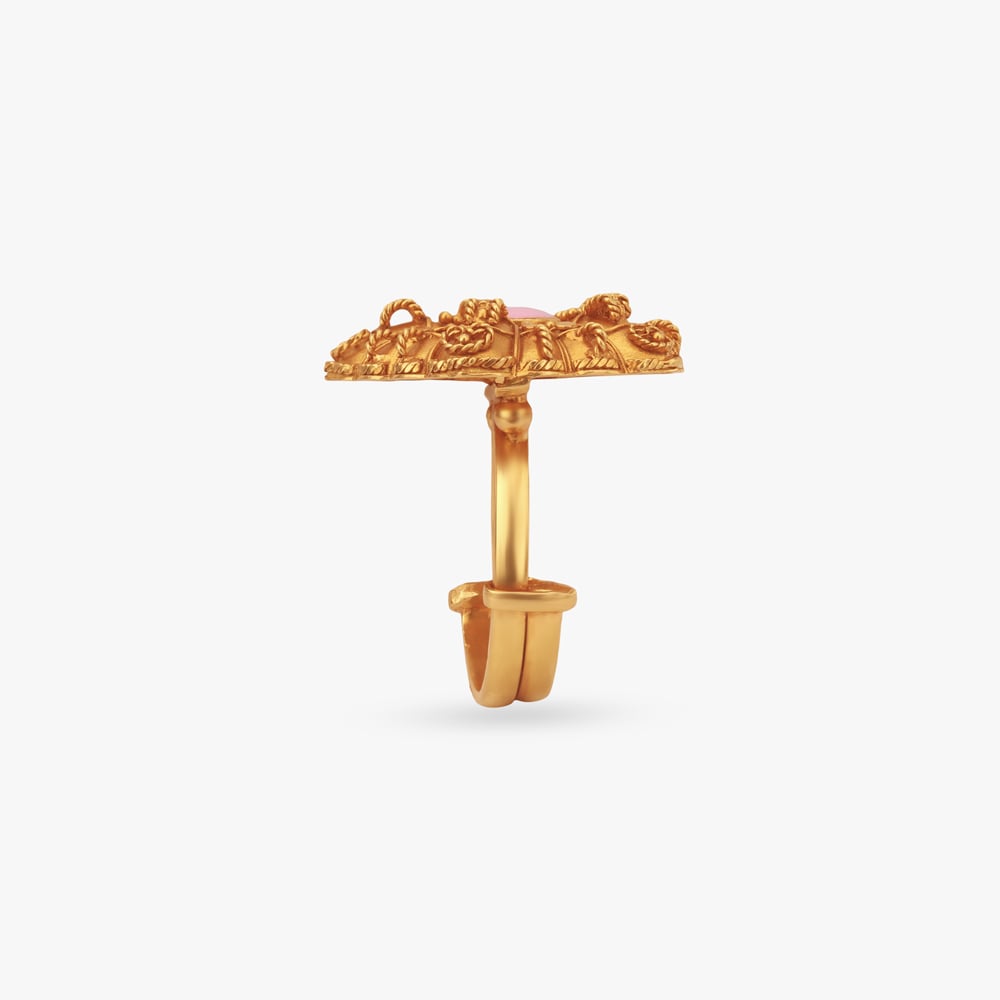 Dawn Blush Gold Finger Ring,,hi-res image number null