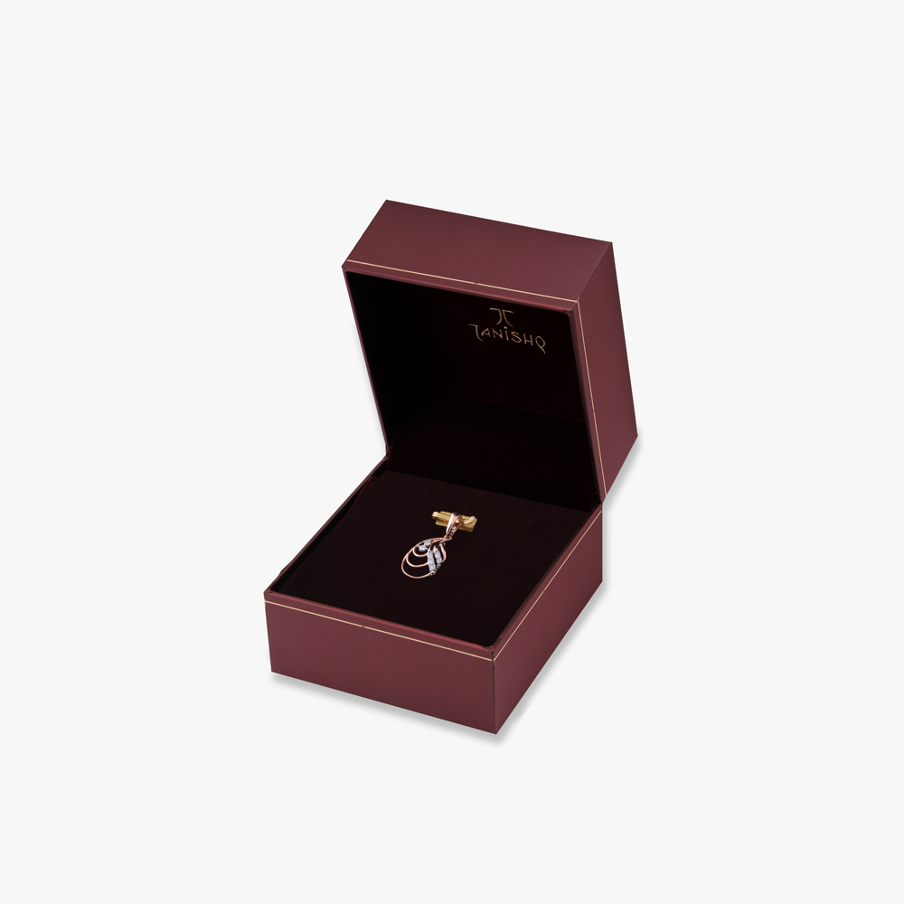 Petal Spiral Diamond Pendant,,hi-res image number null