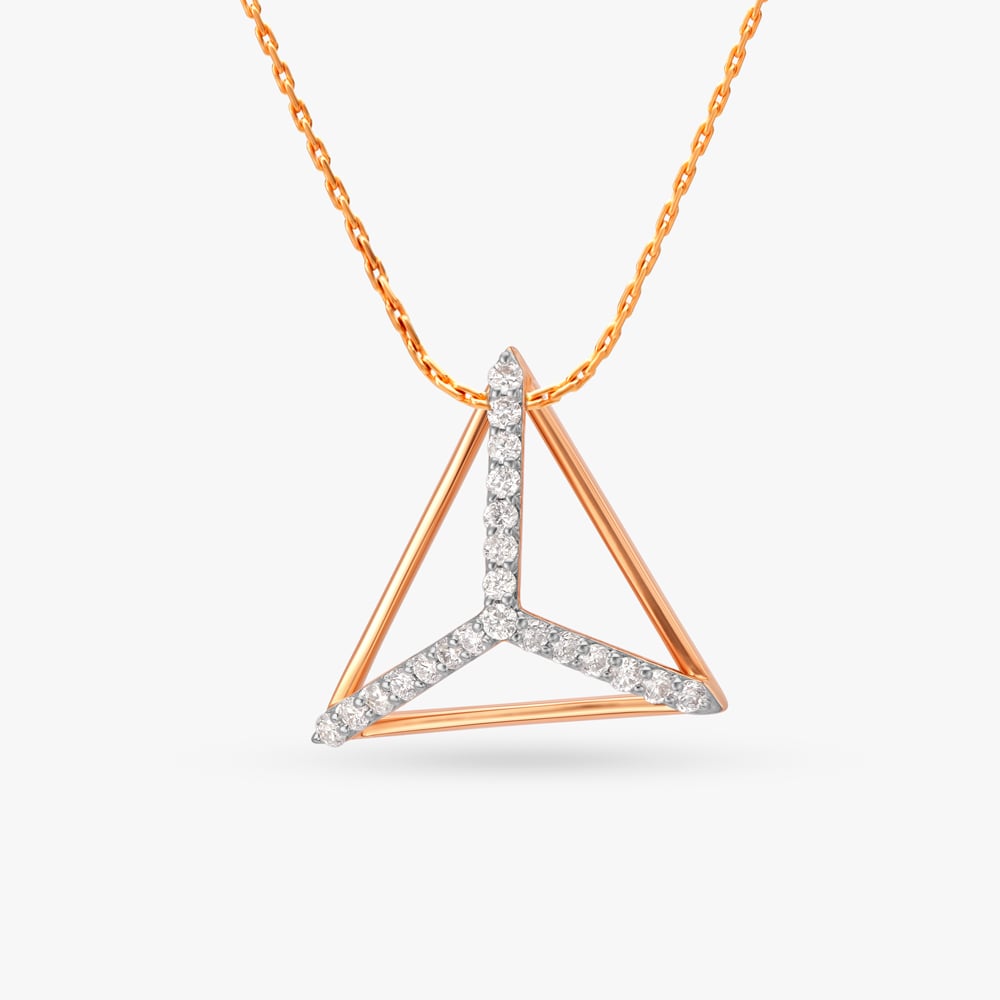Minimalistic Dazzle Diamond Pendant