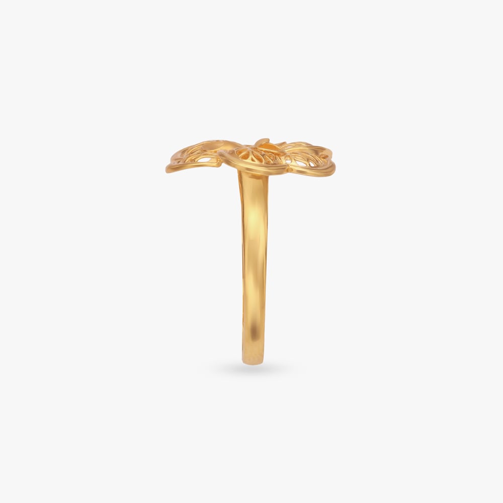 Heritage Petal Gold Ring,,hi-res image number null