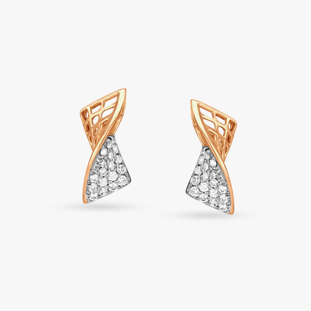 Lovely Geometry Diamond Pendant and Earrings Set,,hi-res image number null