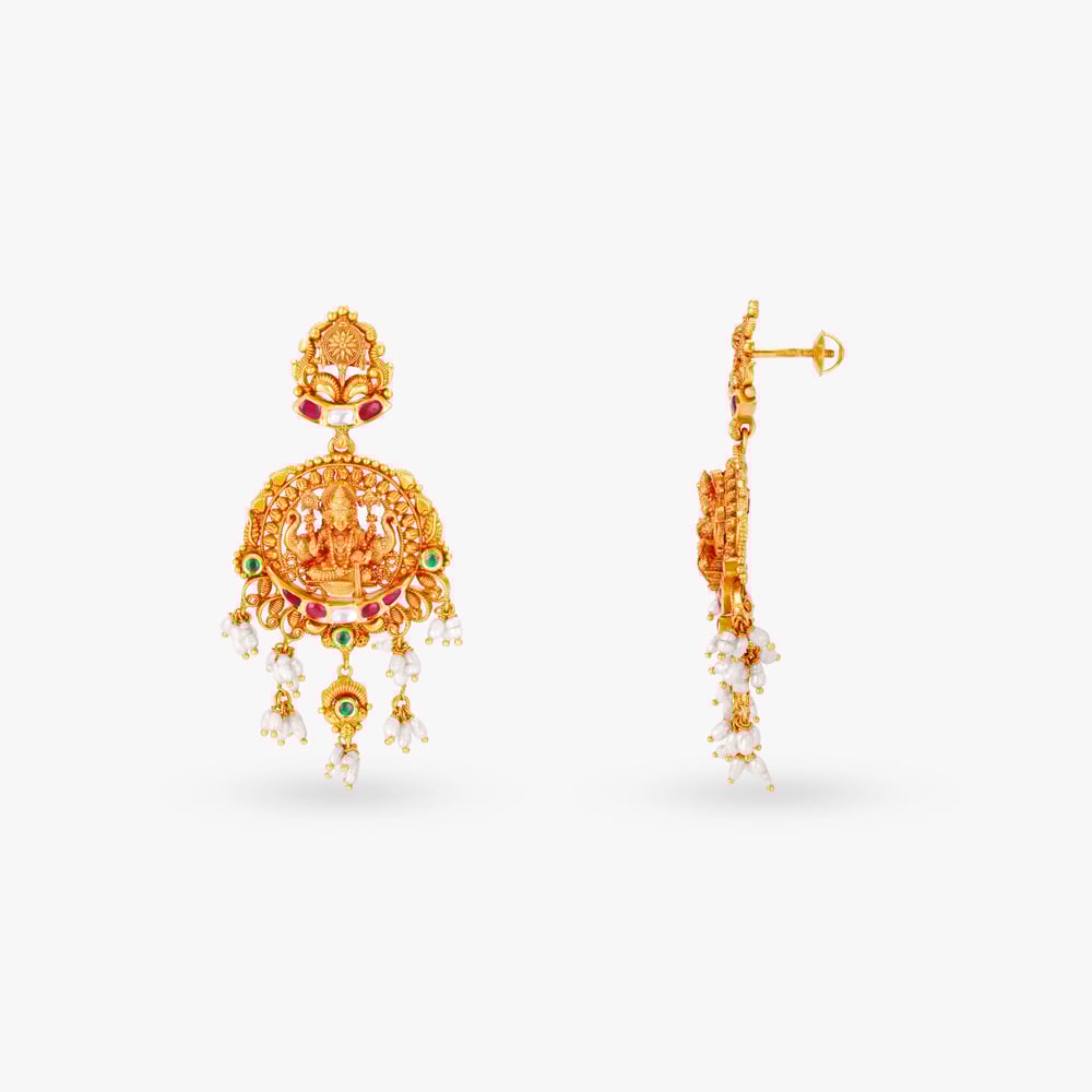 Embellished Gold Guttapusalu Haram,,hi-res image number null