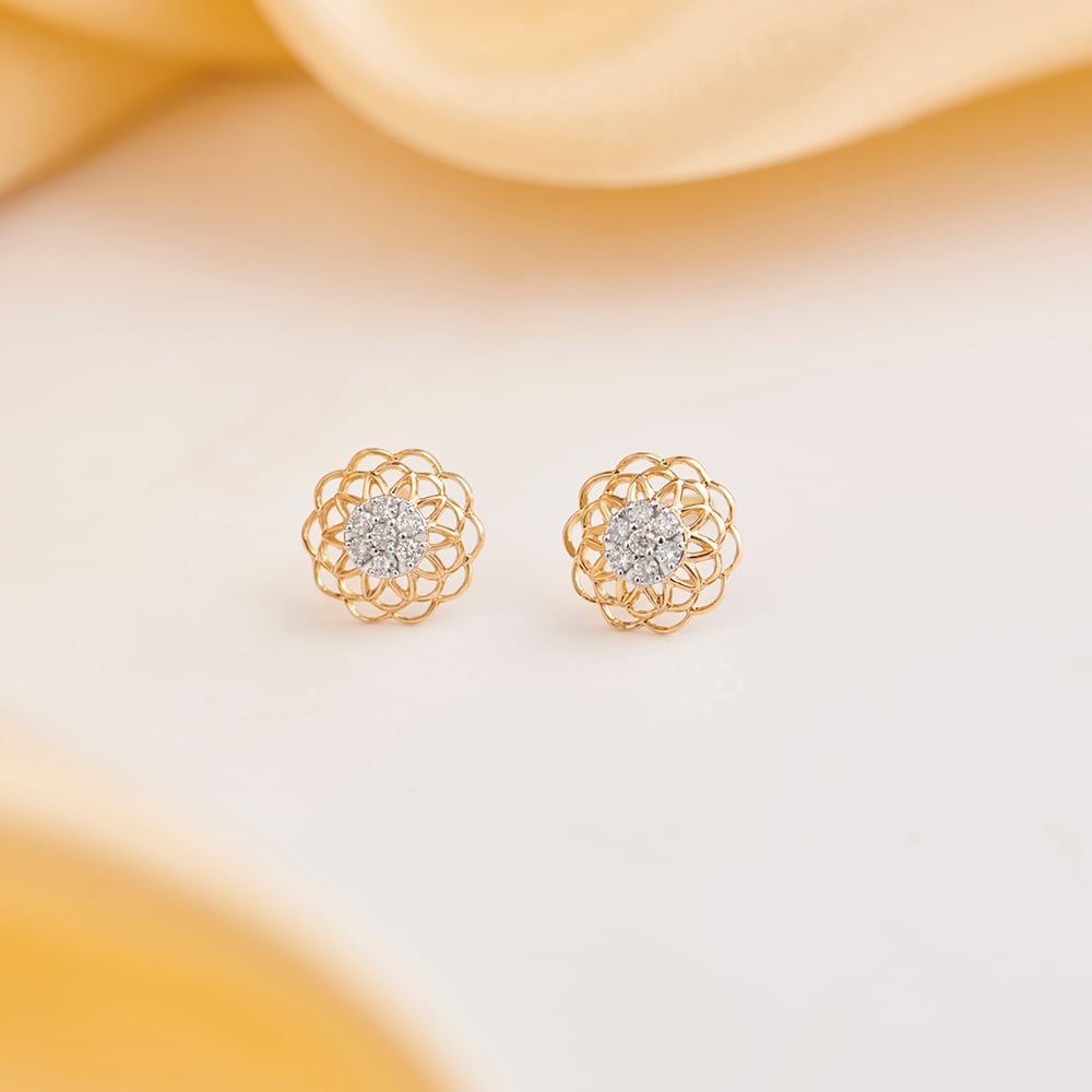 Opuleny Peacock Stud Earrings