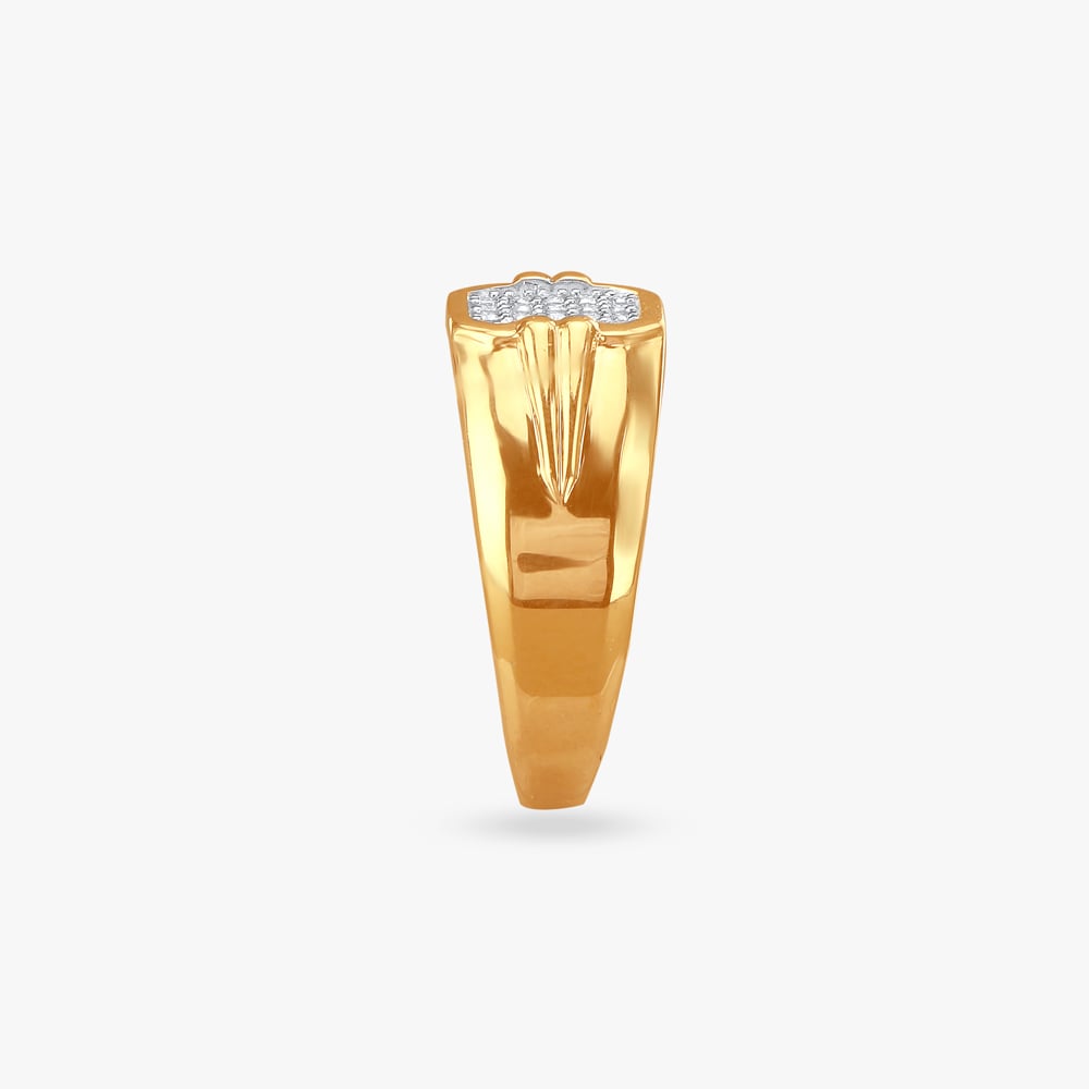 Bold Sophistication Diamond Finger Ring for Men,,hi-res image number null