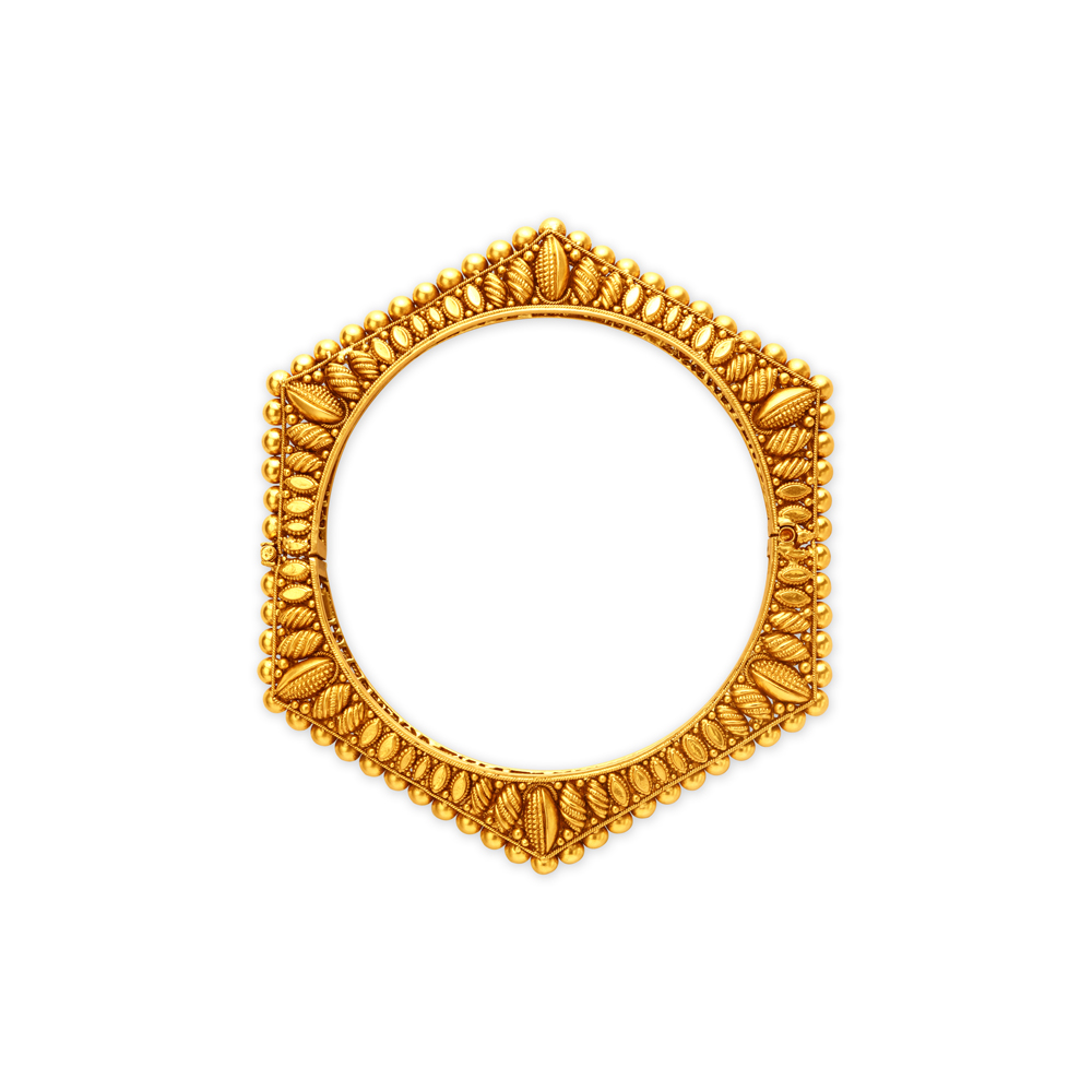 Classy Geometric Stamp Work Bangle,,hi-res image number null