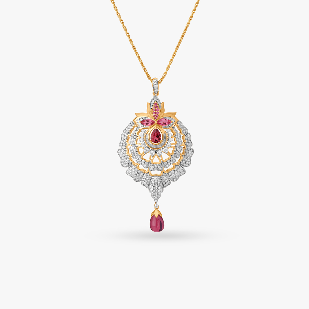 Tantalising Gold and Diamond Pendant