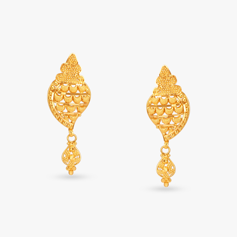 Layered Gold Pendant and Earrings Set,,hi-res image number null