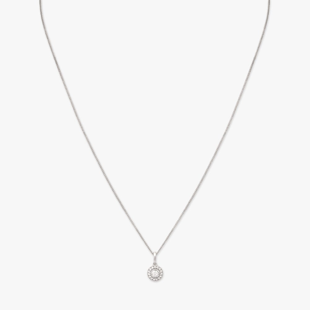 Graceful Allure Platinum Pendant With Chain,,hi-res image number null