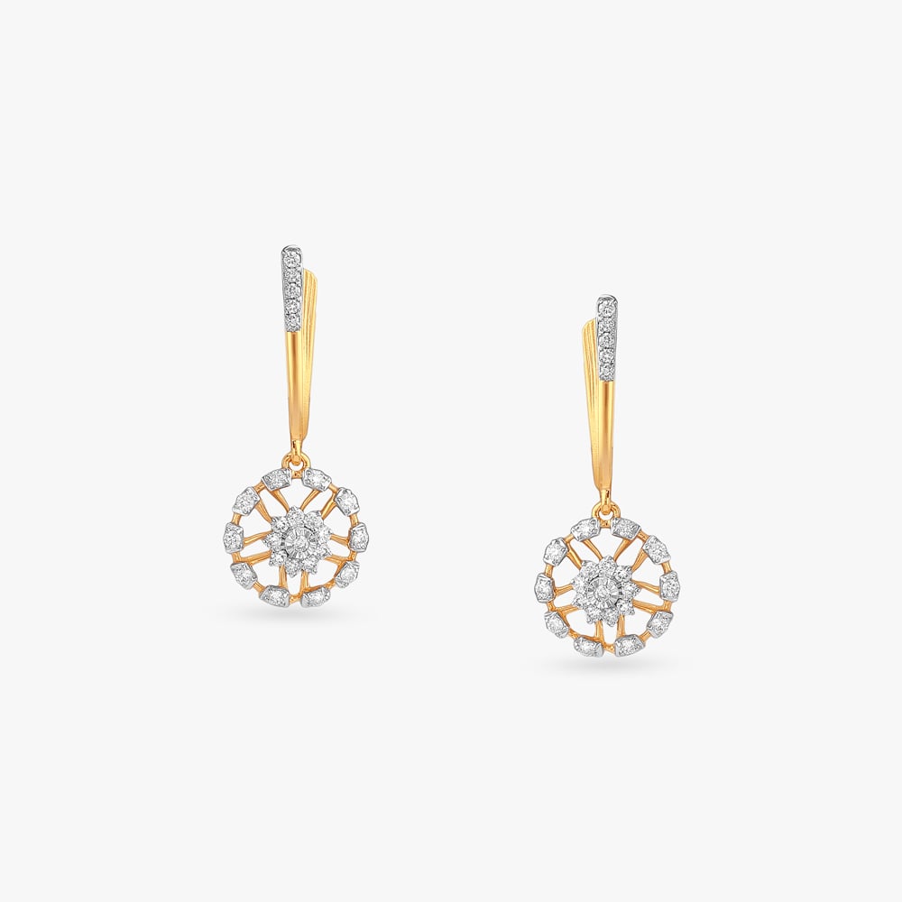 

Sparkle Spin Diamond Drop Earrings
