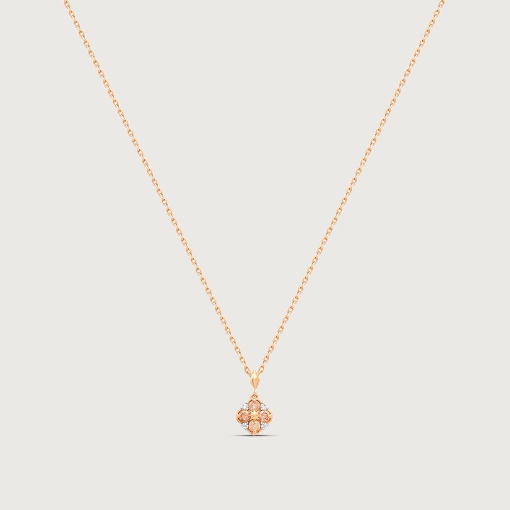 Petal Crest Diamond Necklace,,hi-res image number null