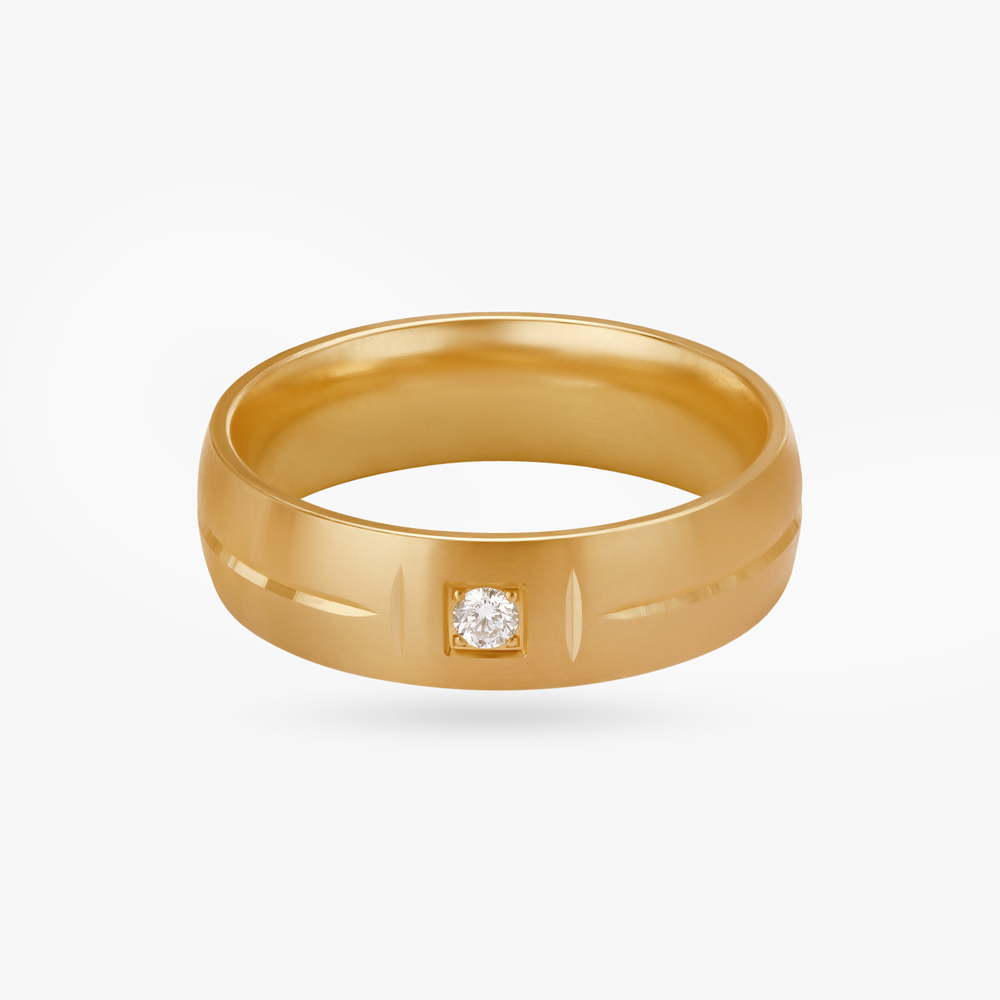 Bold Minimal Diamond Ring for Men,,hi-res image number null