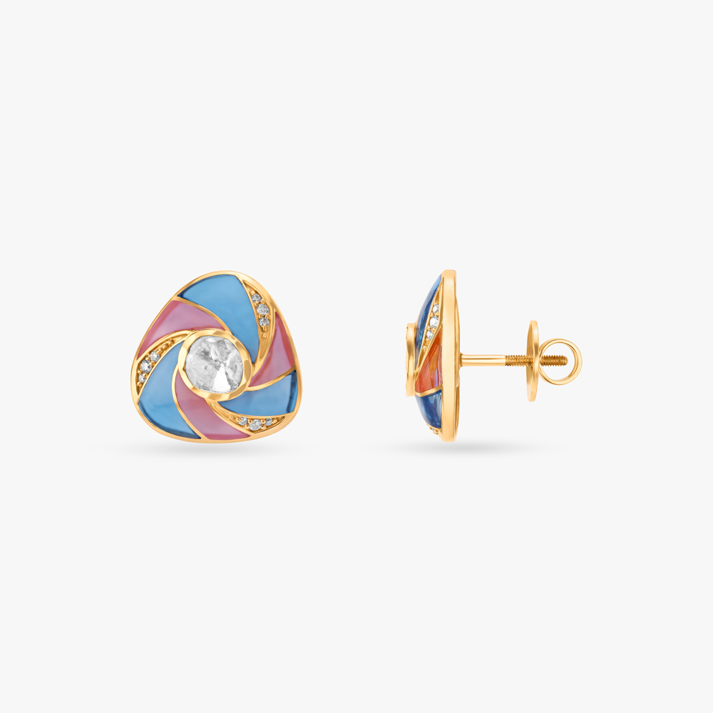 Angular Mystery Stud Earrings,,hi-res image number null