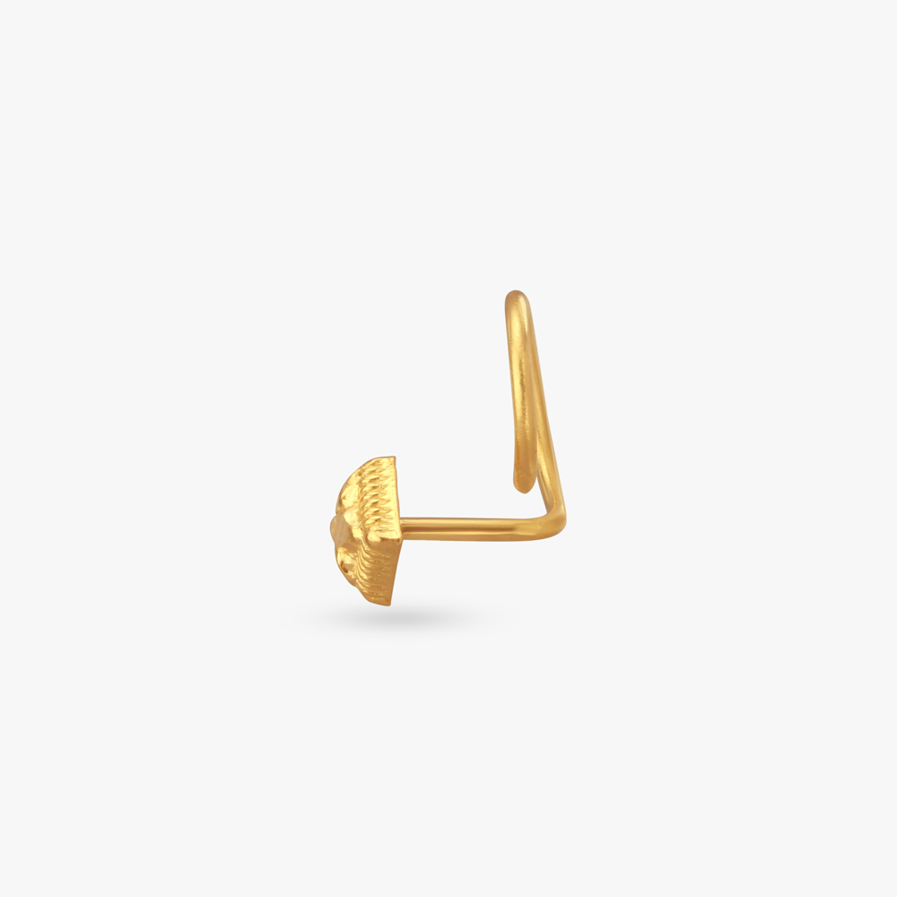 Minimalist Rhombus Gold Nose Pin,,hi-res image number null