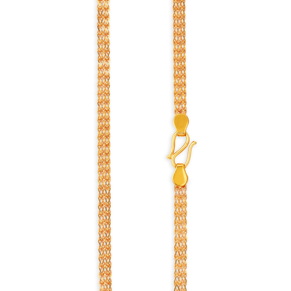 Dazzling Multi Thread Gold Chain for Men,,hi-res image number null