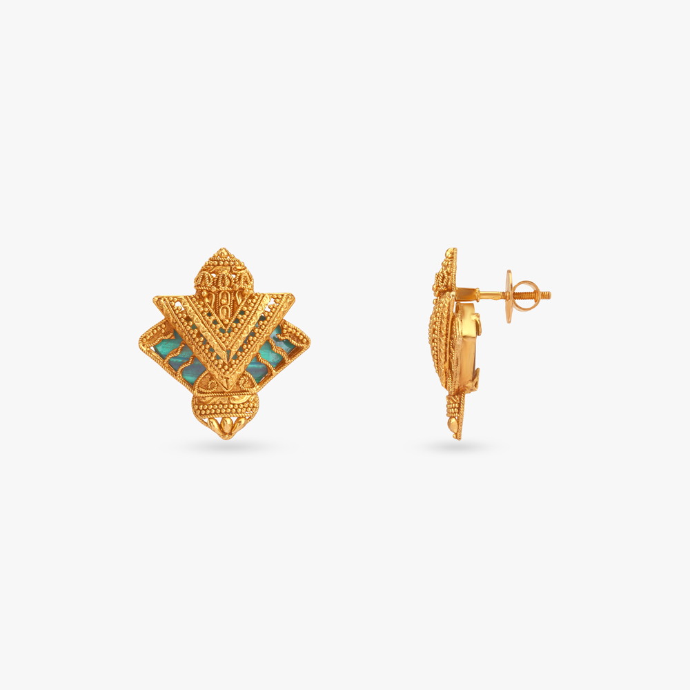 Bejewelled Path Gold Necklace Set,,hi-res image number null