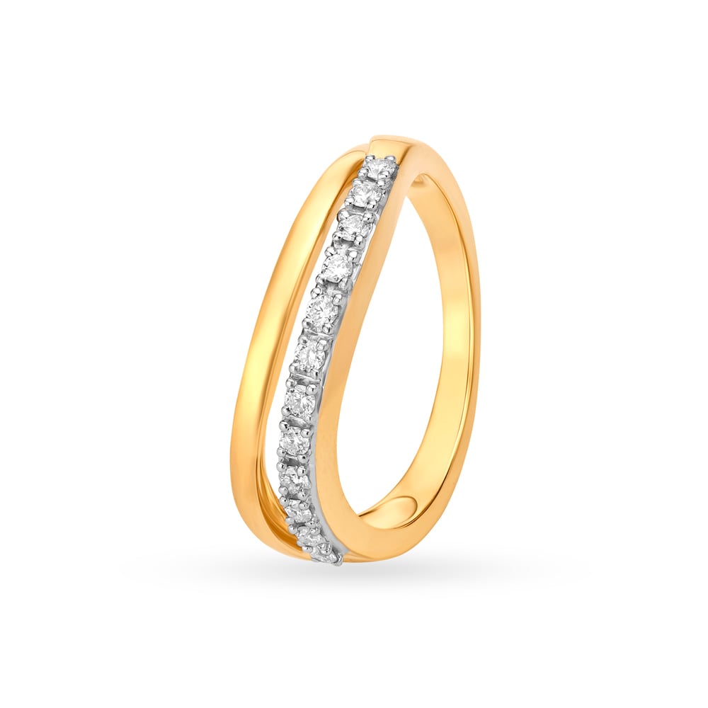 

Dazzling Sleek Diamond Finger Ring