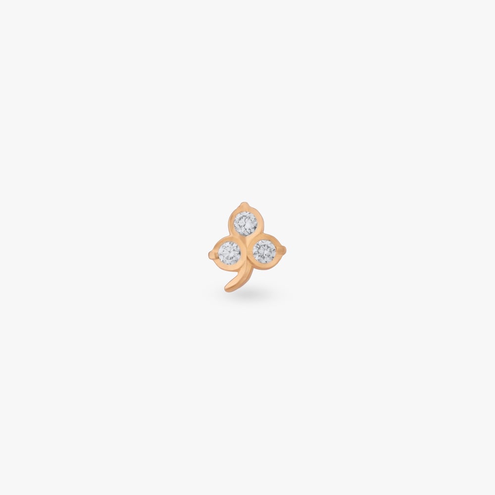 Petite Blossom Diamond Nose Pin,,hi-res image number null