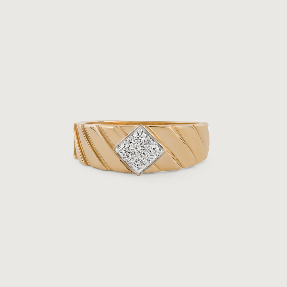 Love Fantasy Gold & Diamond Finger Ring for Men,,hi-res image number null