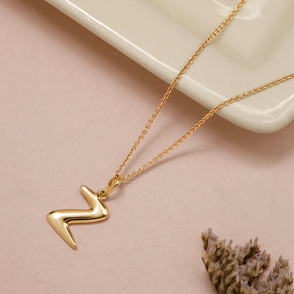 Letter Perfect 'Z' Gold Pendant,,hi-res image number null