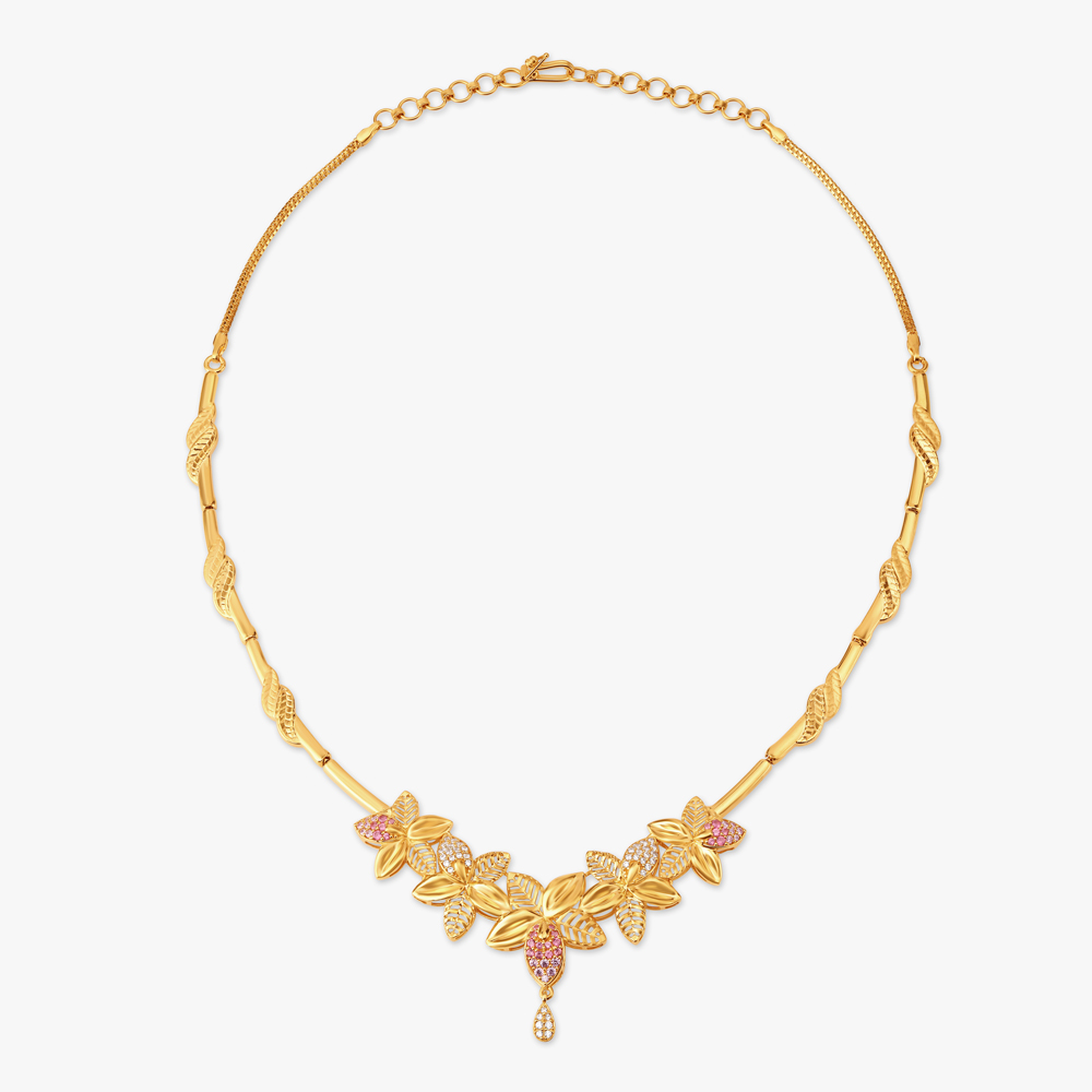 Pristine Grandiosity Floral Necklace Set,,hi-res image number null
