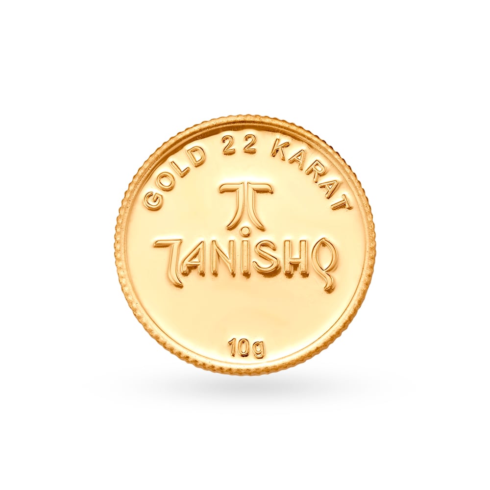 10 gram 22 Karat Gold Coin with Guru Nanak Design,,hi-res image number null