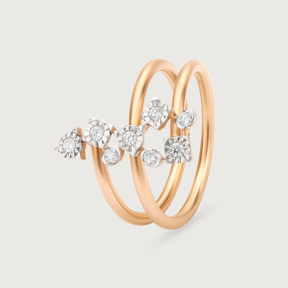 Starry Romance 14KT Diamond Finger Ring,,hi-res image number null