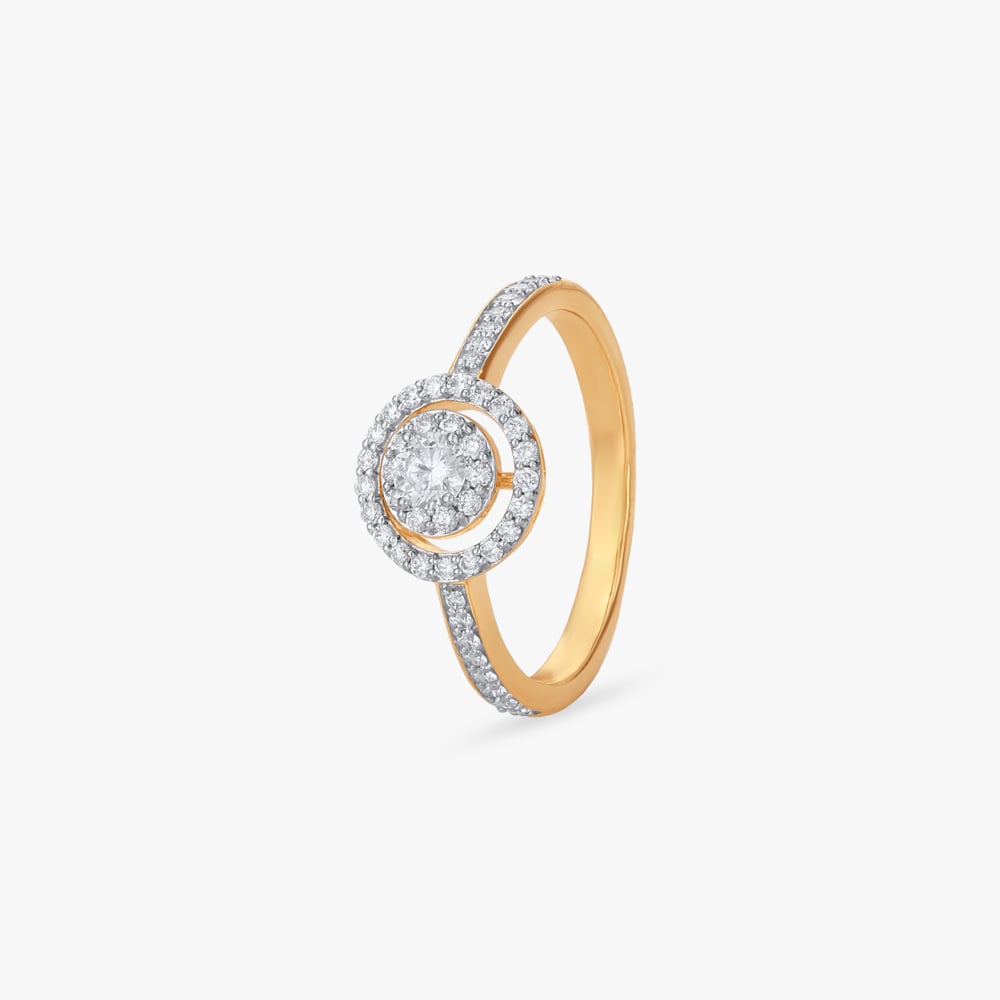 Luxe Halo Diamond Finger Ring,,hi-res image number null