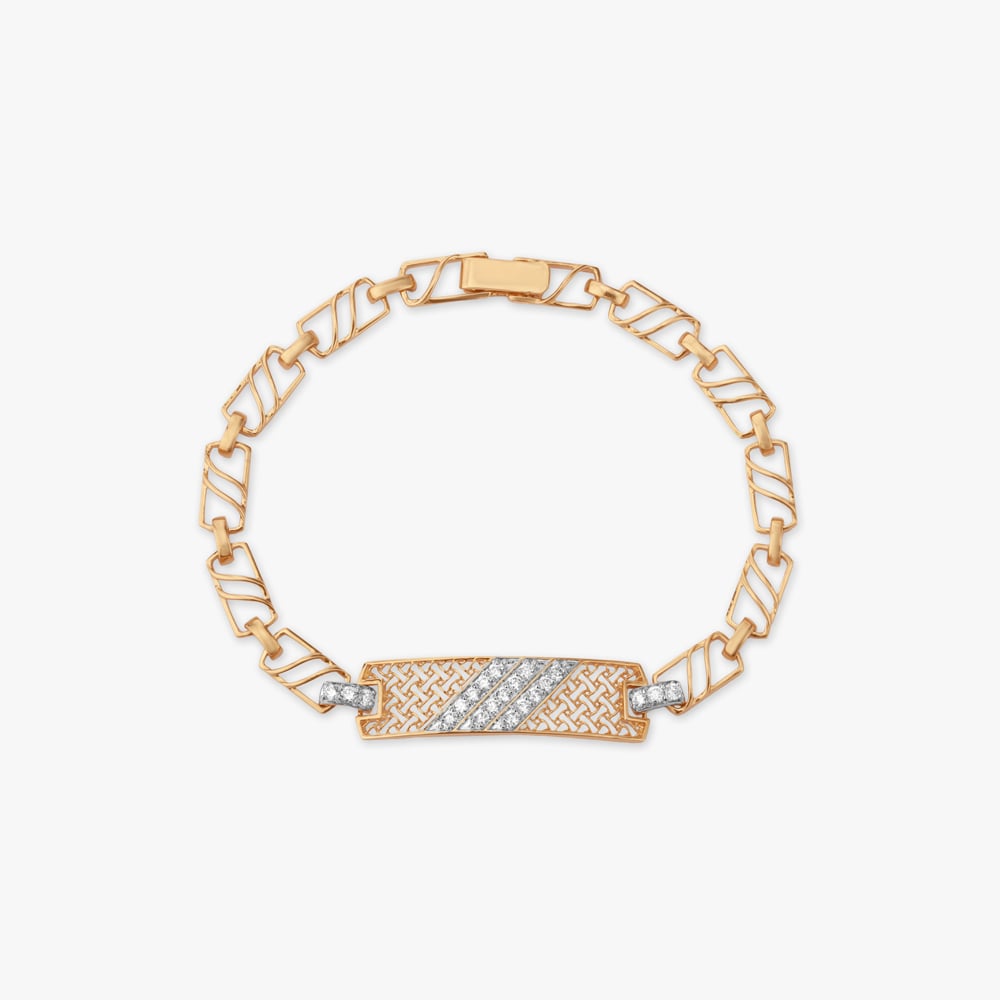 

Geometric Bold Diamond Bracelet for Men