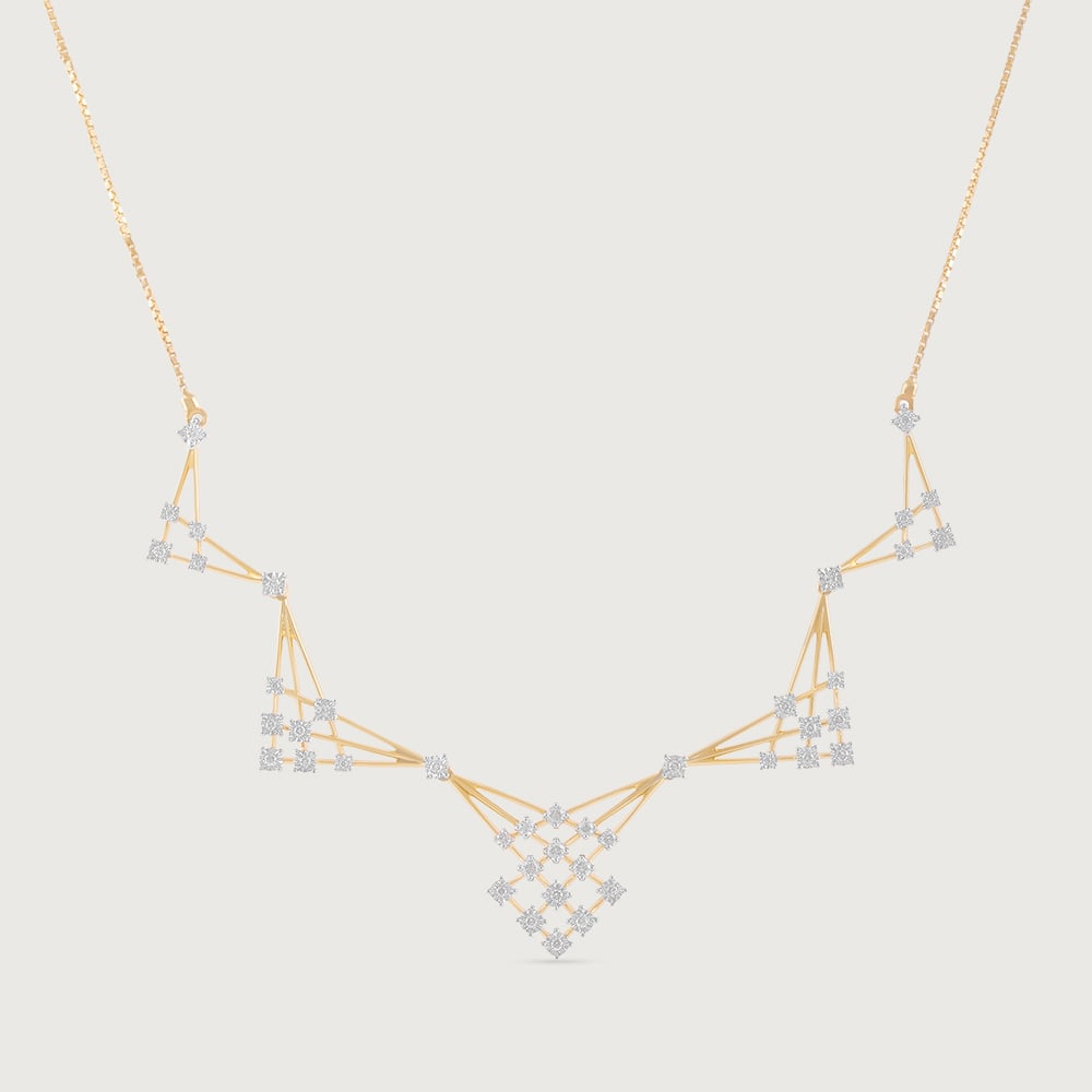 Sequin Shine Gold & Diamond Necklace,,hi-res image number null