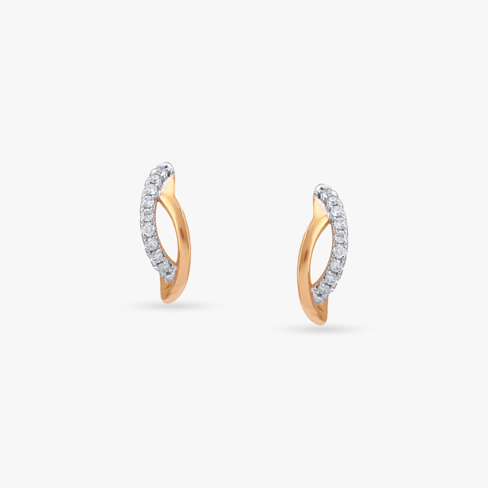 Sleek Charm Diamond Stud Earrings,,hi-res image number null