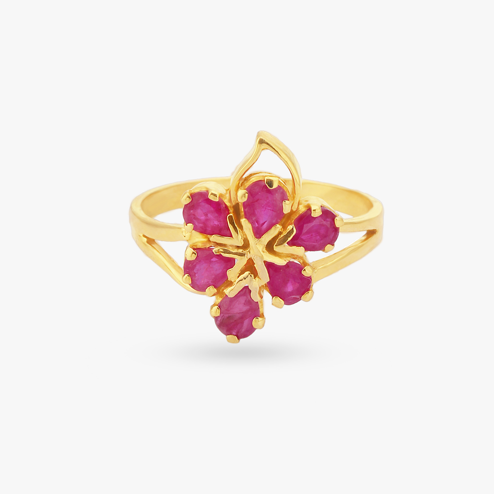 Emanating Gold Finger Ring,,hi-res image number null