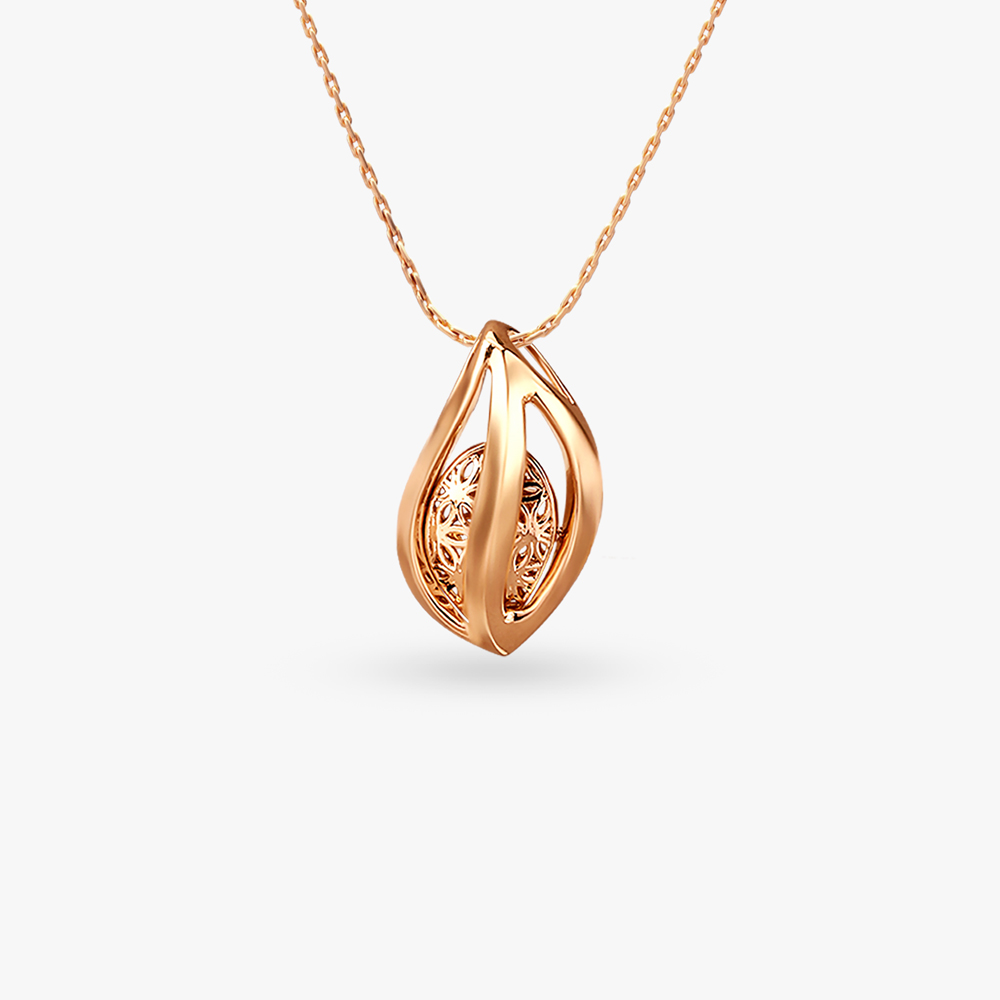 Refined Teardrop Gold Pendant,,hi-res image number null