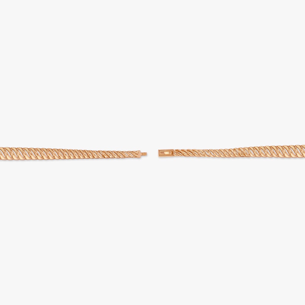 Woven Slant Gold Bracelet,,hi-res image number null