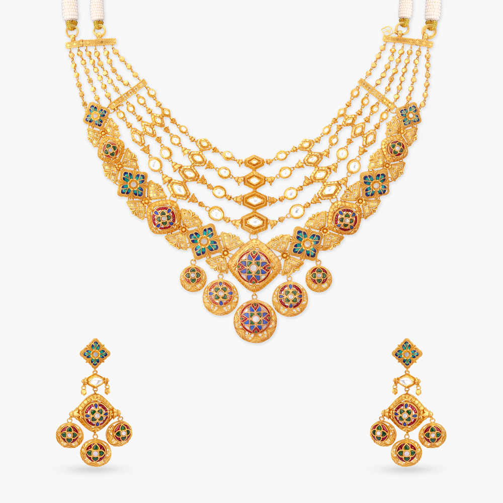 Cosmic Constellation Gold Necklace Set,,hi-res image number null
