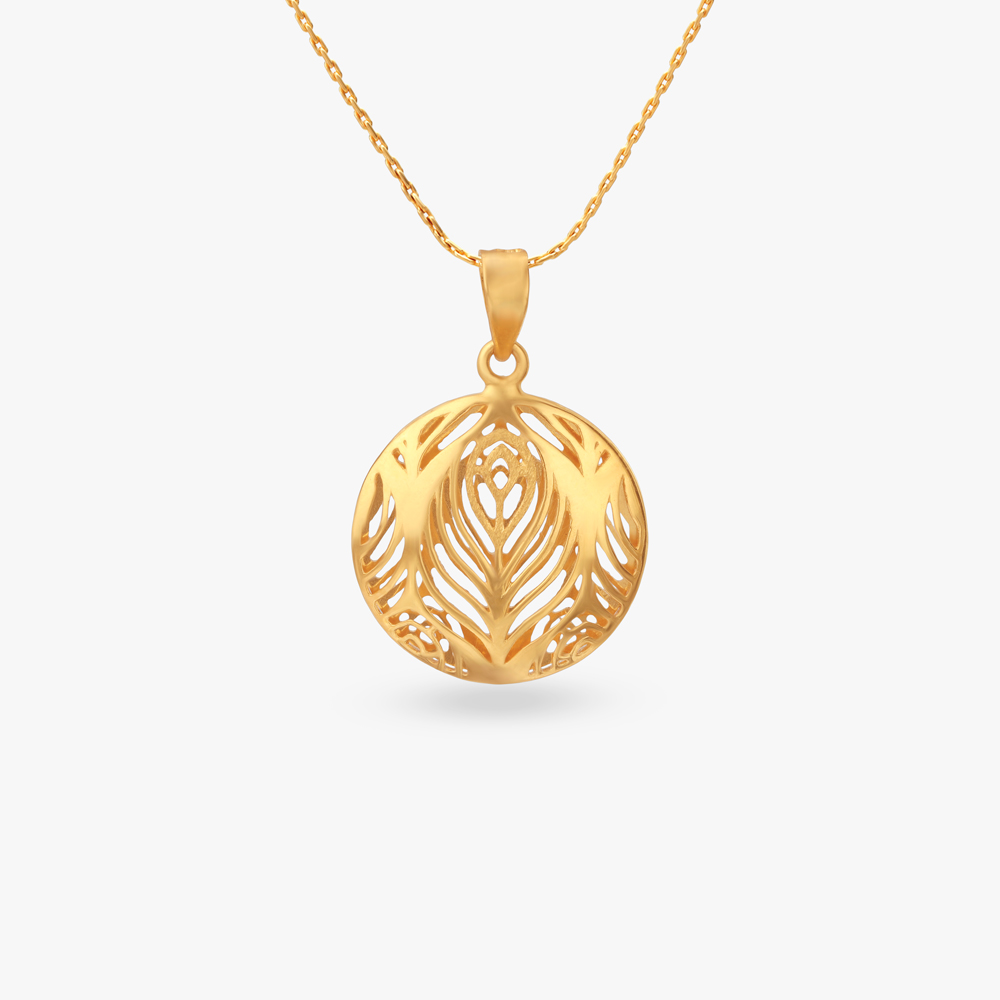

Plume Aura Gold Pendant