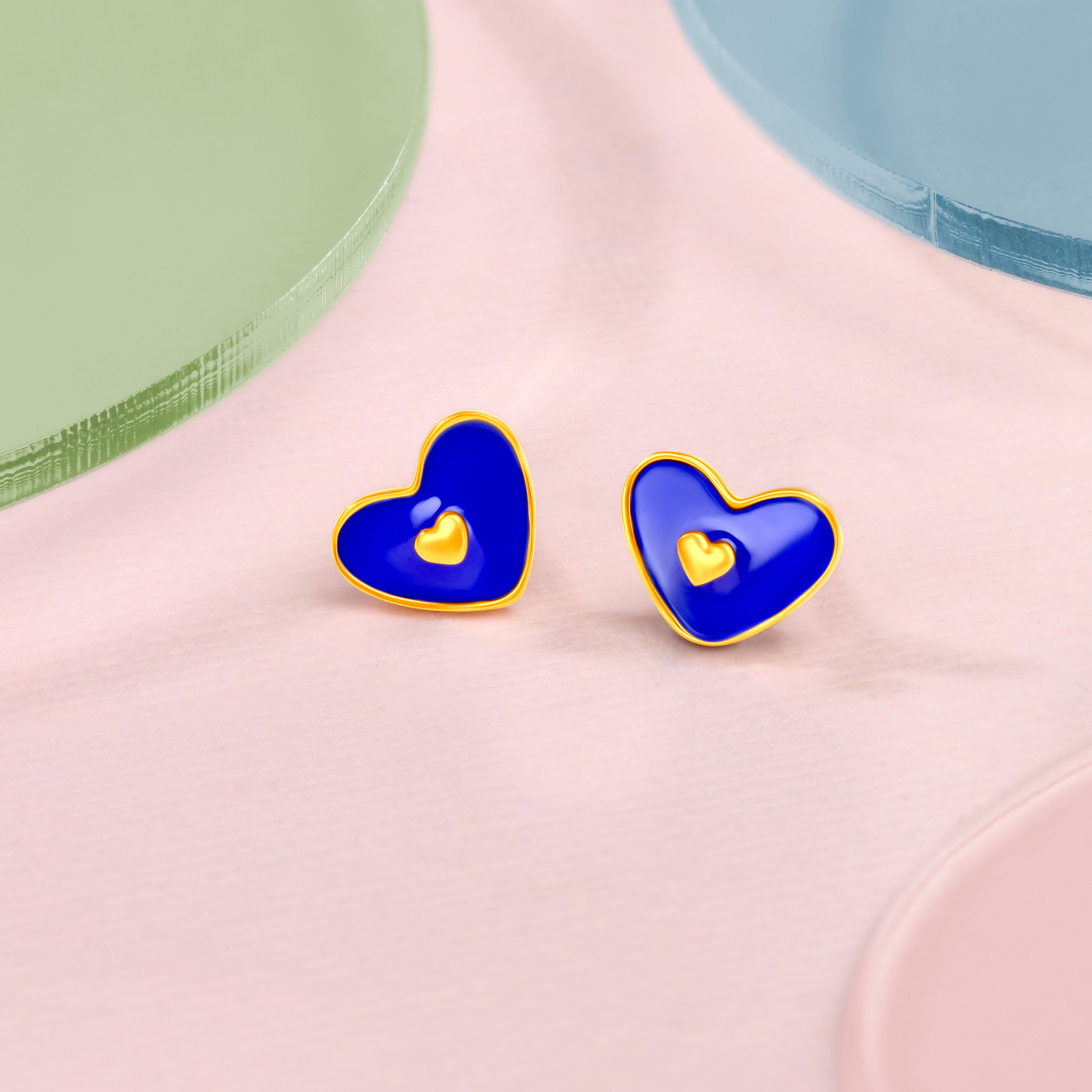 Midnight Love Stud Earrings for Kids