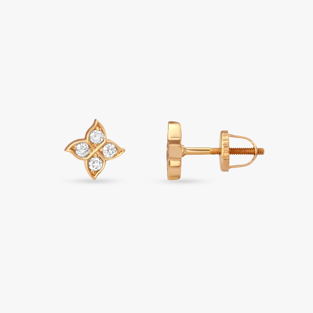 Bloom Brilliance Diamond Stud Earrings,,hi-res image number null